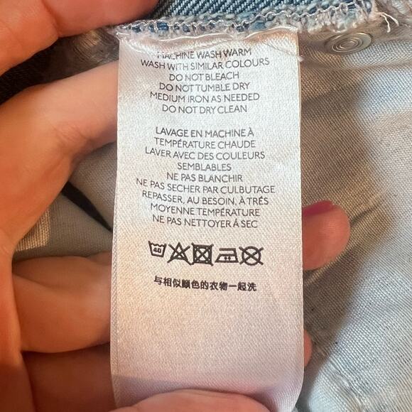 BDG Urban Outfitters Mom Jeans Women 28 Blue Distressed High Rise Relaxed Spring - Picture 10 of 11